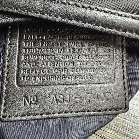 Coach Mercer Demi Convertible Handbag – Black Nylon & Leather A3J-7407 NWOT - Picture 8 of 8